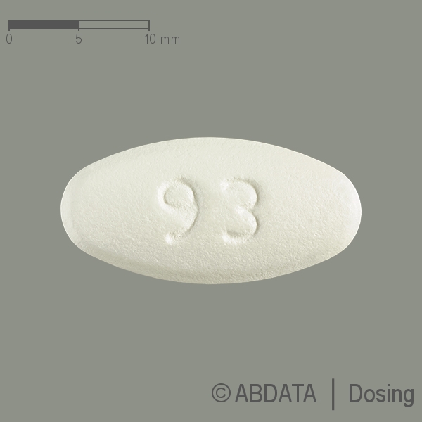 Produktabbildungen für GABAPENTIN AbZ 800 mg Filmtabletten in der Vorder-, Hinter- und Seitenansicht.