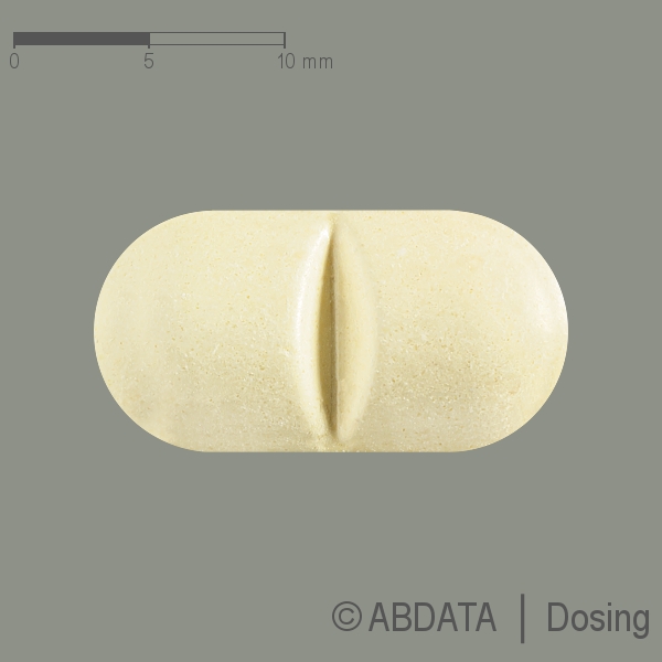 Produktabbildungen für NAPROXEN Aristo 500 mg Tabletten in der Vorder-, Hinter- und Seitenansicht.