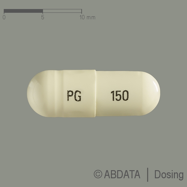 Produktabbildungen für PREGABALIN Accord 150 mg Hartkapseln in der Vorder-, Hinter- und Seitenansicht.