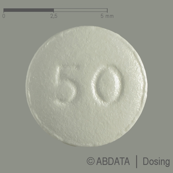 Produktabbildungen für OSPOLOT 50 mg Filmtabletten in der Vorder-, Hinter- und Seitenansicht.