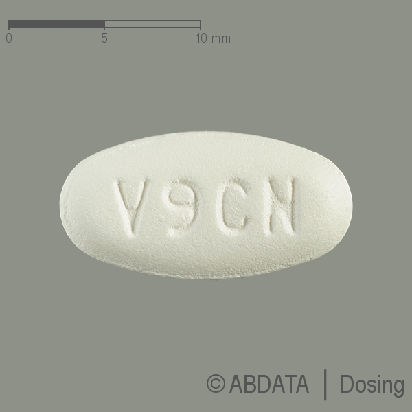 Produktabbildungen für VORICONAZOL STADA 200 mg Filmtabletten in der Vorder-, Hinter- und Seitenansicht.