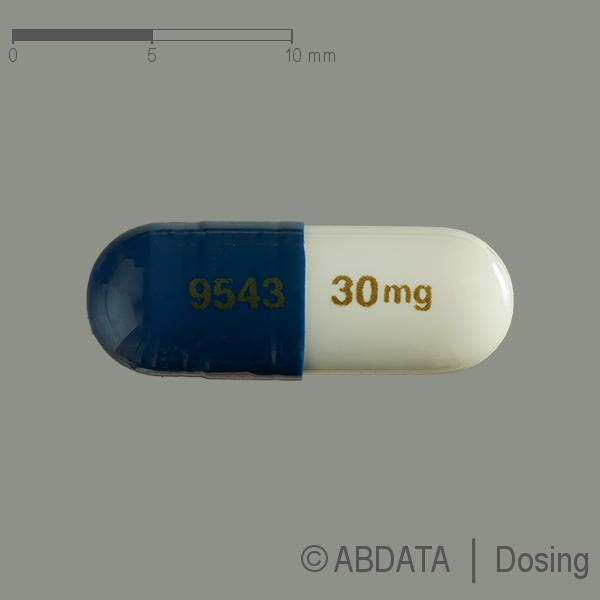 Produktabbildungen für CYMBALTA 30 mg magensaftresistente Hartkapseln in der Vorder-, Hinter- und Seitenansicht.