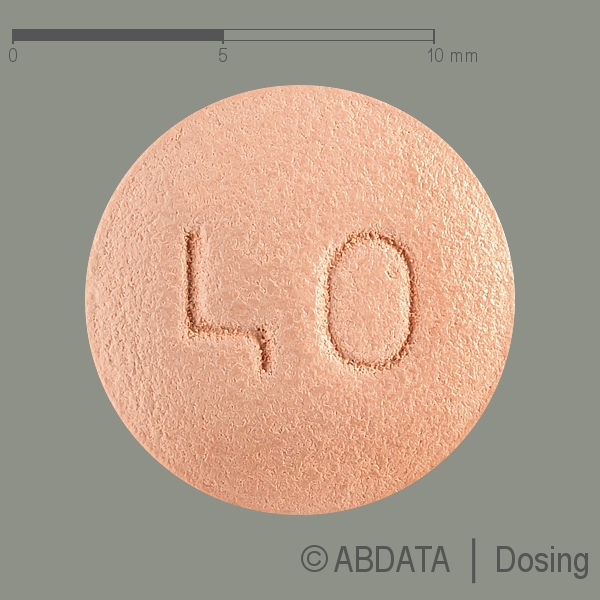 Produktabbildungen für SIMVASTATIN PUREN 40 mg Filmtabletten in der Vorder-, Hinter- und Seitenansicht.