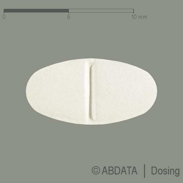Produktabbildungen für IRBESARTAN-1A Pharma 75 mg Filmtabletten in der Vorder-, Hinter- und Seitenansicht.