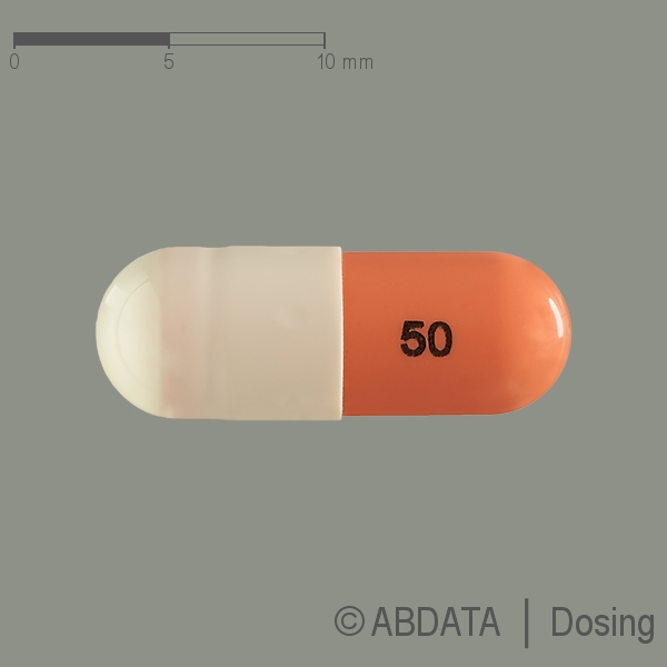 Produktabbildungen für PREGABALIN-biomo 50 mg Hartkapseln in der Vorder-, Hinter- und Seitenansicht.