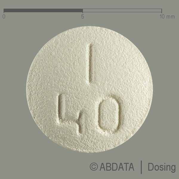 Produktabbildungen für PROPRANOLOL PUREN 40 mg Filmtabletten in der Vorder-, Hinter- und Seitenansicht.