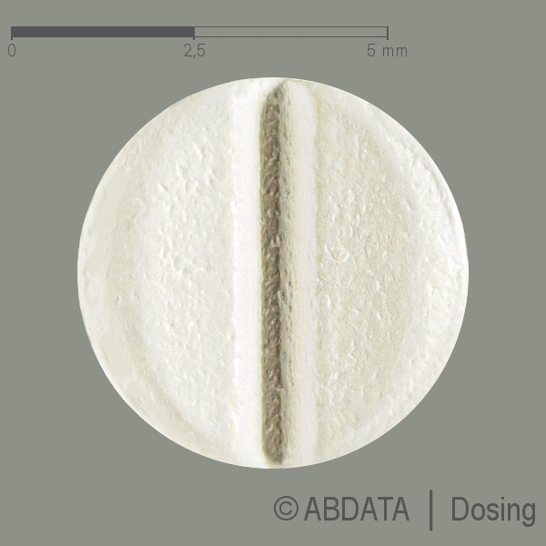 Produktabbildungen für BISOHEXAL 2,5 mg Filmtabletten in der Vorder-, Hinter- und Seitenansicht.