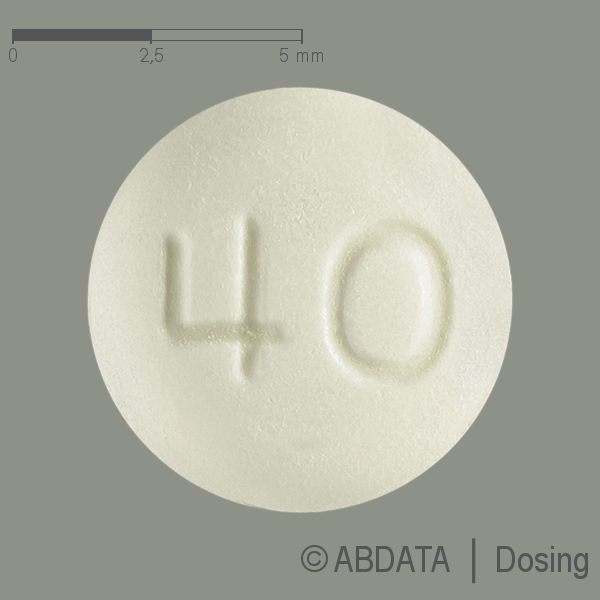 Produktabbildungen für EDARBI 40 mg Tabletten in der Vorder-, Hinter- und Seitenansicht.