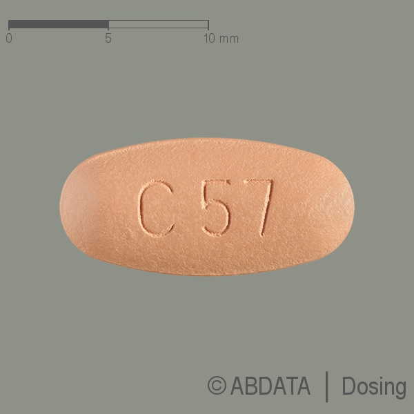 Produktabbildungen für VOCADO HCT 40 mg/10 mg/25 mg Filmtabletten in der Vorder-, Hinter- und Seitenansicht.