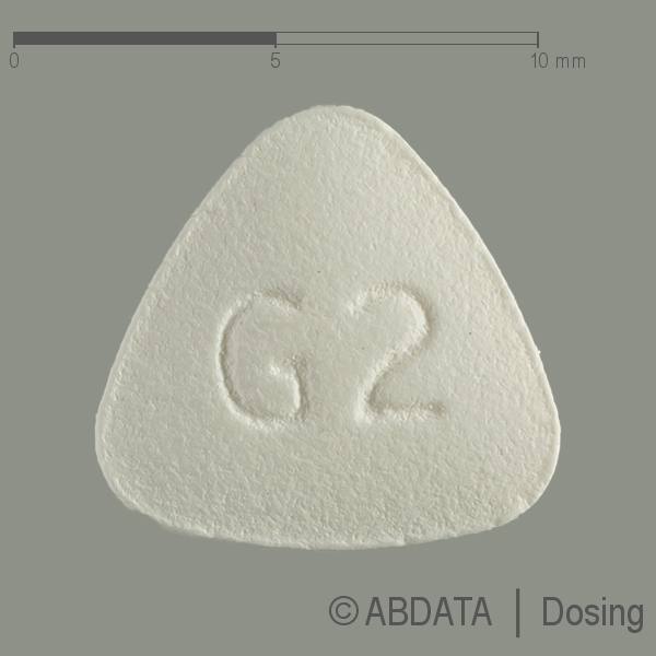 Produktabbildungen für GRANISETRON beta 2 mg Filmtabletten in der Vorder-, Hinter- und Seitenansicht.