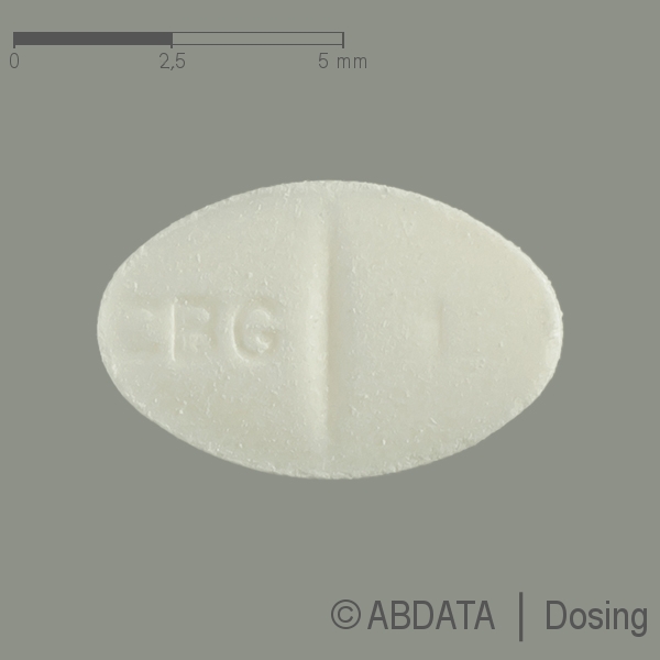 Produktabbildungen für CABERGOLIN Teva 1 mg Tabletten in der Vorder-, Hinter- und Seitenansicht.