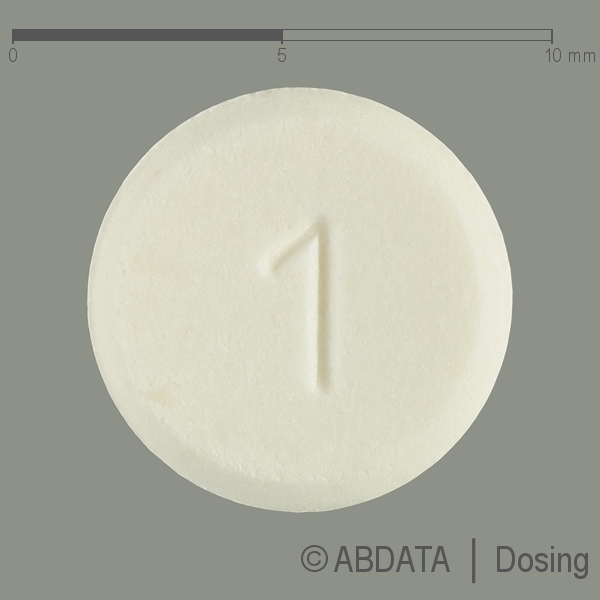 Produktabbildungen für RASAGILIN Micro Labs 1 mg Tabletten in der Vorder-, Hinter- und Seitenansicht.