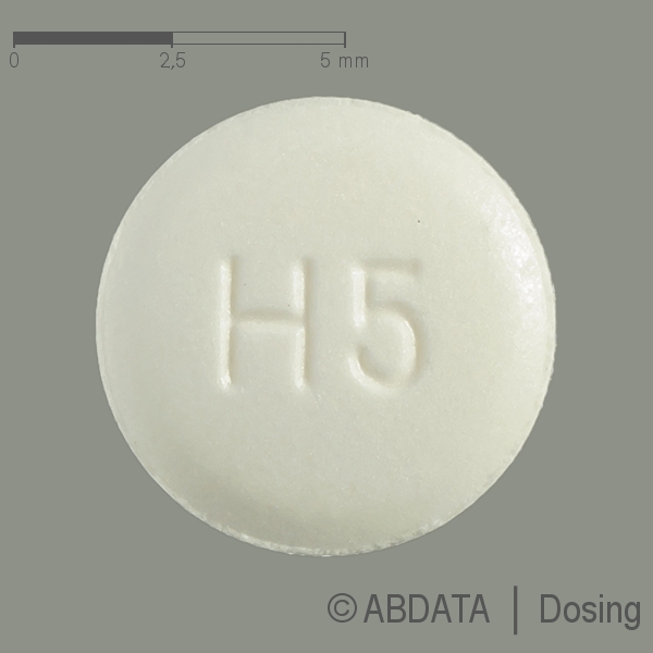 Produktabbildungen für HALOPERIDOL-ratiopharm 5 mg Tabletten in der Vorder-, Hinter- und Seitenansicht.