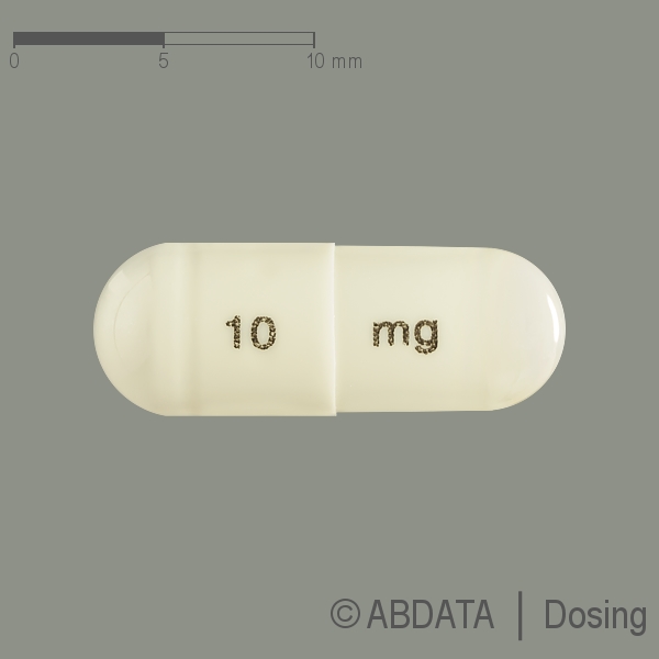 Produktabbildungen für ATOMOXE-1A Pharma 10 mg Hartkapseln in der Vorder-, Hinter- und Seitenansicht.