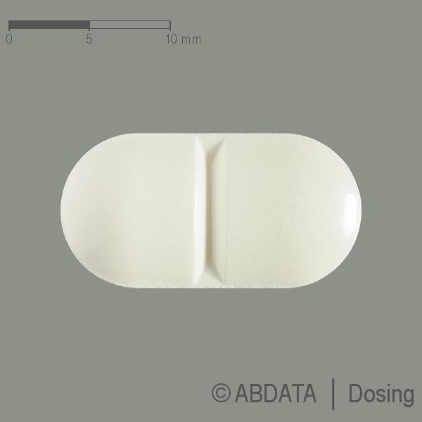 Produktabbildungen für ZEBINIX 800 mg Tabletten in der Vorder-, Hinter- und Seitenansicht.