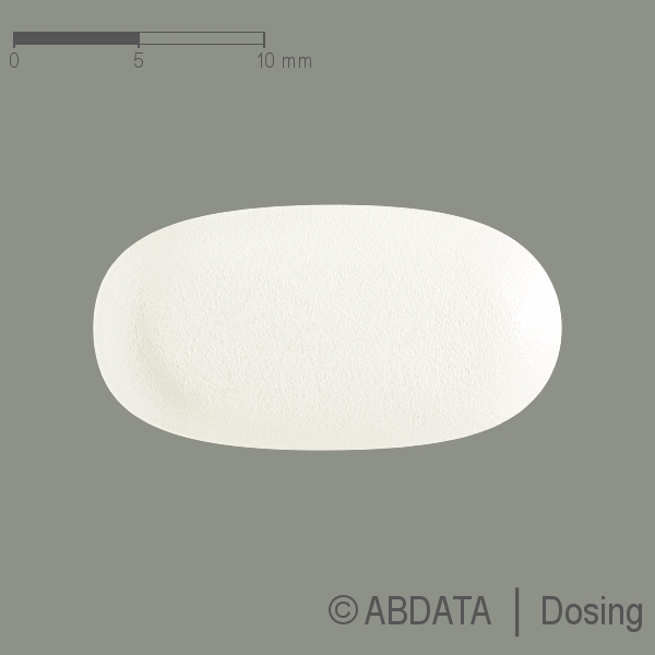 Produktabbildungen für LINEZOLID-1A Pharma 600 mg Filmtabletten in der Vorder-, Hinter- und Seitenansicht.