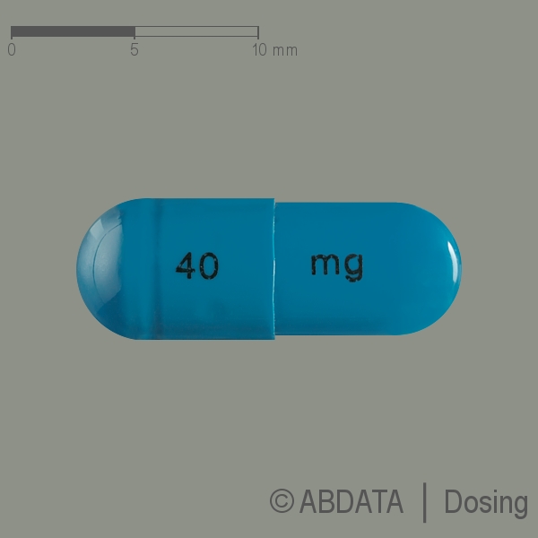Produktabbildungen für ATOMOXE-1A Pharma 40 mg Hartkapseln in der Vorder-, Hinter- und Seitenansicht.