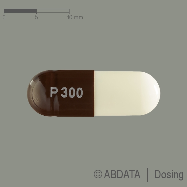 Produktabbildungen für PREGABALIN Krka 300 mg Hartkapseln in der Vorder-, Hinter- und Seitenansicht.