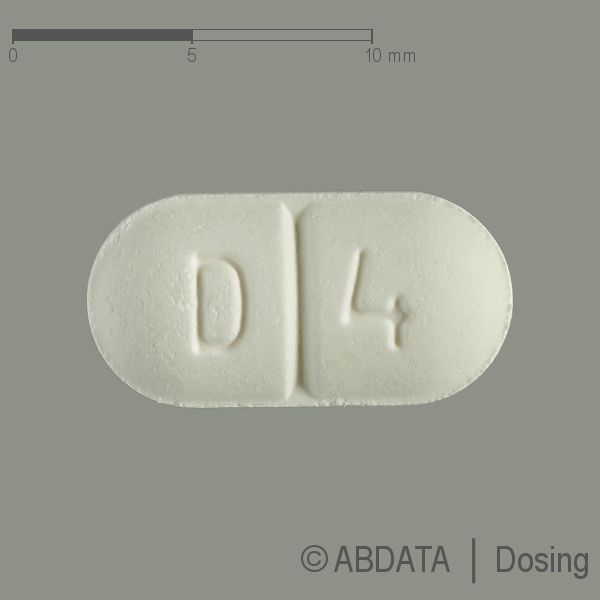 Produktabbildungen für DOXAZOSIN STADA 4 mg Tabletten in der Vorder-, Hinter- und Seitenansicht.