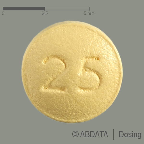 Produktabbildungen für EPLERENON PUREN 25 mg Filmtabletten in der Vorder-, Hinter- und Seitenansicht.