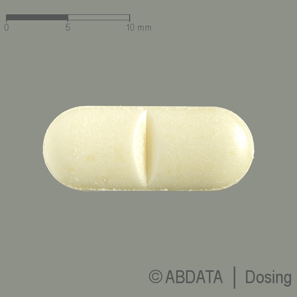 Produktabbildungen für IS 5 mono-ratiopharm 100 mg Retardtabletten in der Vorder-, Hinter- und Seitenansicht.