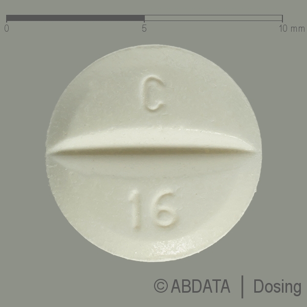 Produktabbildungen für CANDESARTAN Zentiva 16 mg Tabletten in der Vorder-, Hinter- und Seitenansicht.