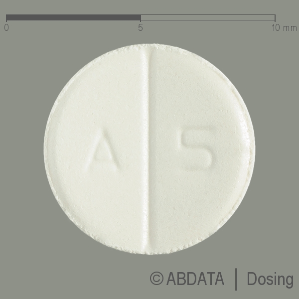 Produktabbildungen für AMLODIPIN-CT 5 mg N Tabletten in der Vorder-, Hinter- und Seitenansicht.