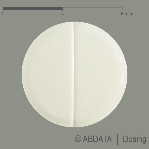 Produktabbildungen für BENALAPRIL 5 mg Tabletten in der Vorder-, Hinter- und Seitenansicht.