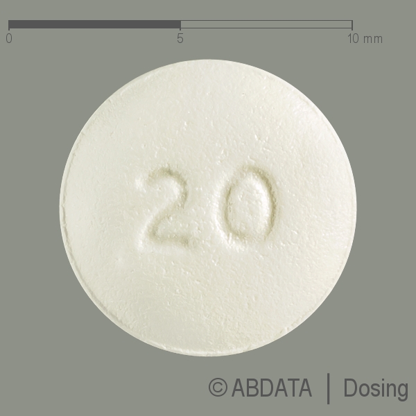 Produktabbildungen für OLMESARTAN HEXAL 20 mg Filmtabletten in der Vorder-, Hinter- und Seitenansicht.