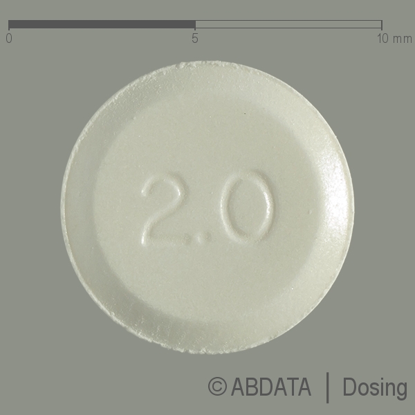 Produktabbildungen für ANTELEPSIN 2 mg Tabletten in der Vorder-, Hinter- und Seitenansicht.