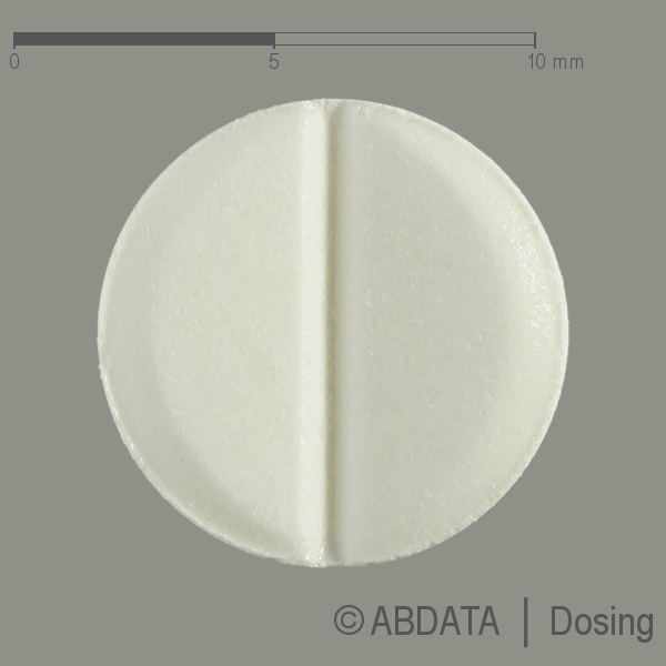 Produktabbildungen für GLIBENCLAMID AbZ 3,5 mg Tabletten in der Vorder-, Hinter- und Seitenansicht.