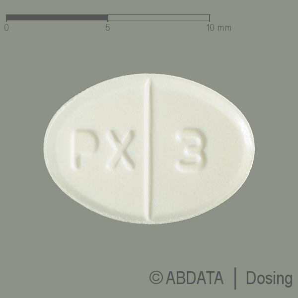 Produktabbildungen für GLEPARK 0,7 mg Tabletten in der Vorder-, Hinter- und Seitenansicht.