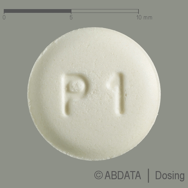 Produktabbildungen für OPRYMEA 0,26 mg Retardtabletten in der Vorder-, Hinter- und Seitenansicht.