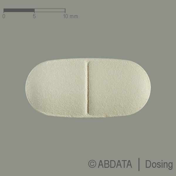 Produktabbildungen für AMOXI-CLAVULAN STADA 500/125 mg Filmtabletten in der Vorder-, Hinter- und Seitenansicht.