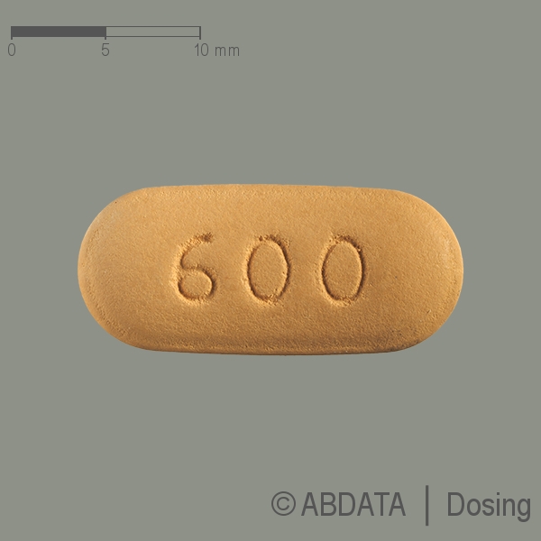 Produktabbildungen für ABACAVIR/Lamivudin ratio 600 mg/300 mg Filmtabl. in der Vorder-, Hinter- und Seitenansicht.