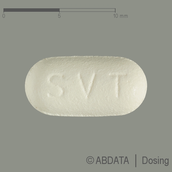 Produktabbildungen für SIMVA-HENNIG 20 mg Filmtabletten in der Vorder-, Hinter- und Seitenansicht.