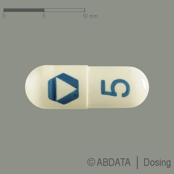 Produktabbildungen für NITISINONE Dipharma 5 mg Hartkapseln in der Vorder-, Hinter- und Seitenansicht.