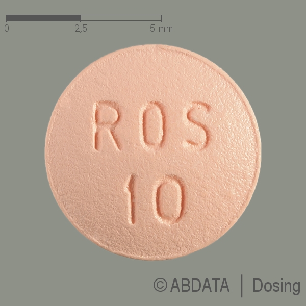 Produktabbildungen für ROSUVASTATIN Aristo 10 mg Filmtabletten in der Vorder-, Hinter- und Seitenansicht.