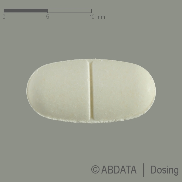 Produktabbildungen für TELMISARTAN AbZ 60 mg Tabletten in der Vorder-, Hinter- und Seitenansicht.