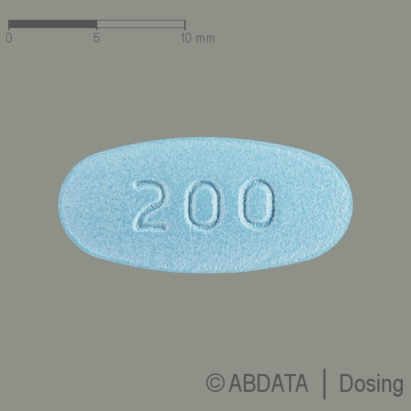 Produktabbildungen für LACOSAMID AL 200 mg Filmtabletten in der Vorder-, Hinter- und Seitenansicht.