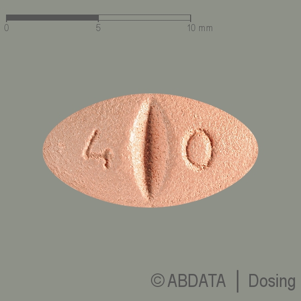 Produktabbildungen für SIMVAHEXAL 40 mg Filmtabletten in der Vorder-, Hinter- und Seitenansicht.
