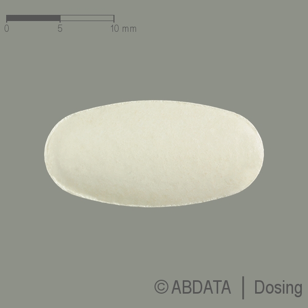 Produktabbildungen für NEVIRAPIN-ratiopharm 400 mg Retardtabletten in der Vorder-, Hinter- und Seitenansicht.