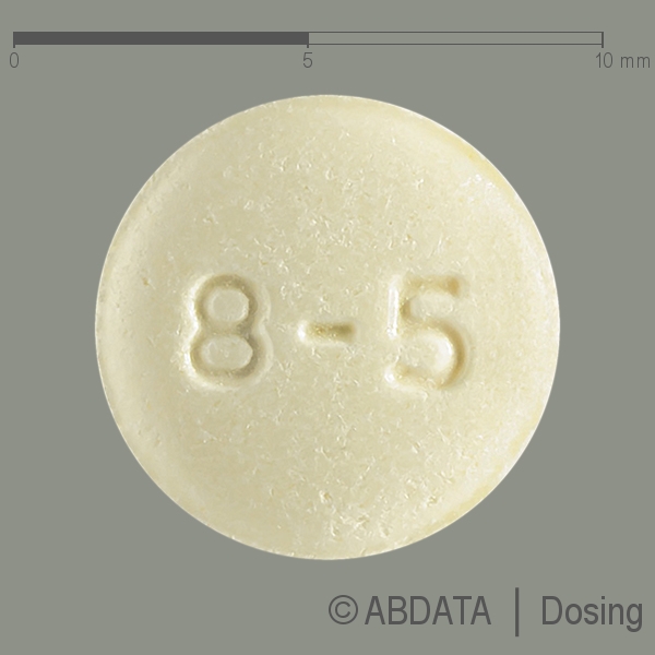 Produktabbildungen für CANDECOR-Amlo 8 mg/5 mg Tabletten in der Vorder-, Hinter- und Seitenansicht.