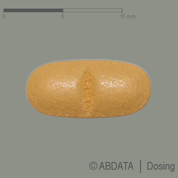 Produktabbildungen für OXYCODON-HCl AbZ 30 mg Retardtabletten in der Vorder-, Hinter- und Seitenansicht.