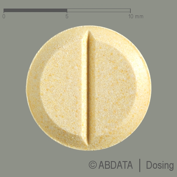 Produktabbildungen für LAMOTRIGIN acis 100 mg Tabletten in der Vorder-, Hinter- und Seitenansicht.
