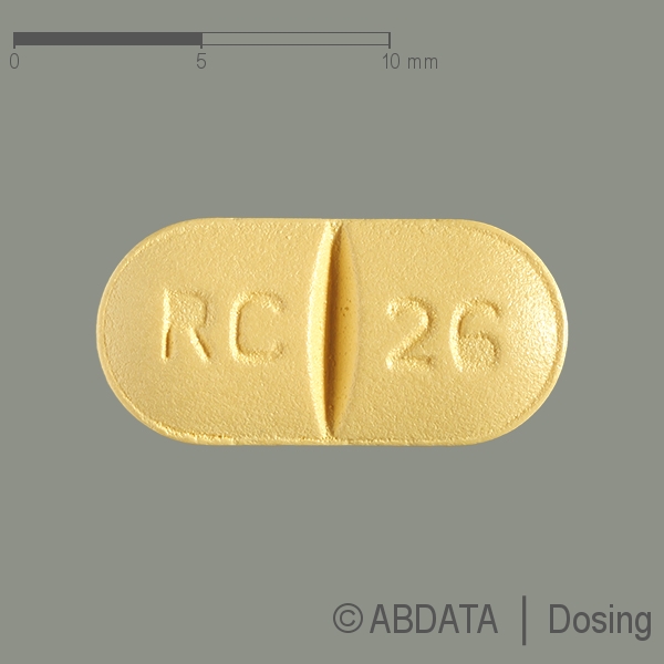 Produktabbildungen für DONEPEZIL-HCL BASICS 10 mg Filmtabletten in der Vorder-, Hinter- und Seitenansicht.