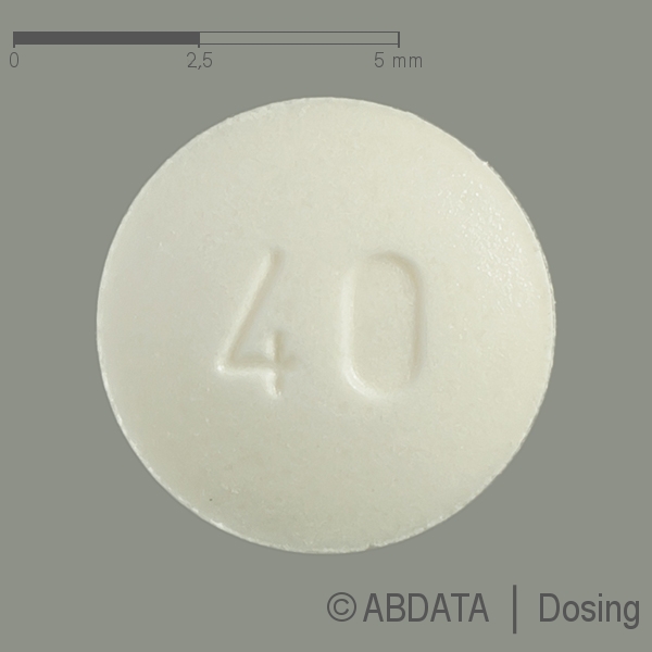 Produktabbildungen für XIPAMID-ratiopharm 40 mg Tabletten in der Vorder-, Hinter- und Seitenansicht.