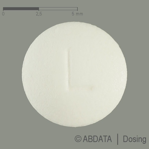 Produktabbildungen für LOPERAMID-ratiopharm akut 2 mg Filmtabletten in der Vorder-, Hinter- und Seitenansicht.
