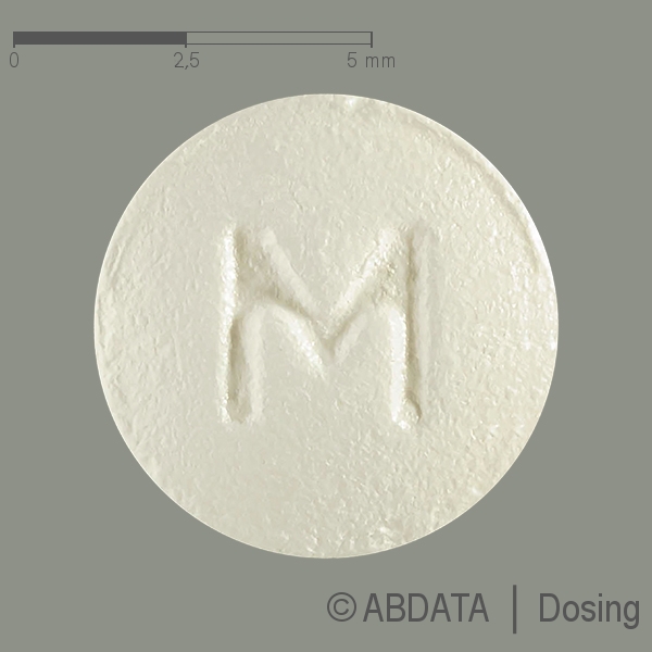 Produktabbildungen für MYLERAN 2 mg Filmtabletten in der Vorder-, Hinter- und Seitenansicht.