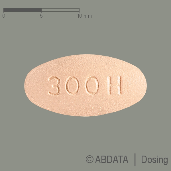 Produktabbildungen für IRBESARTAN/Hydrochlorothiazid-1A Pharma 300/12,5mg in der Vorder-, Hinter- und Seitenansicht.